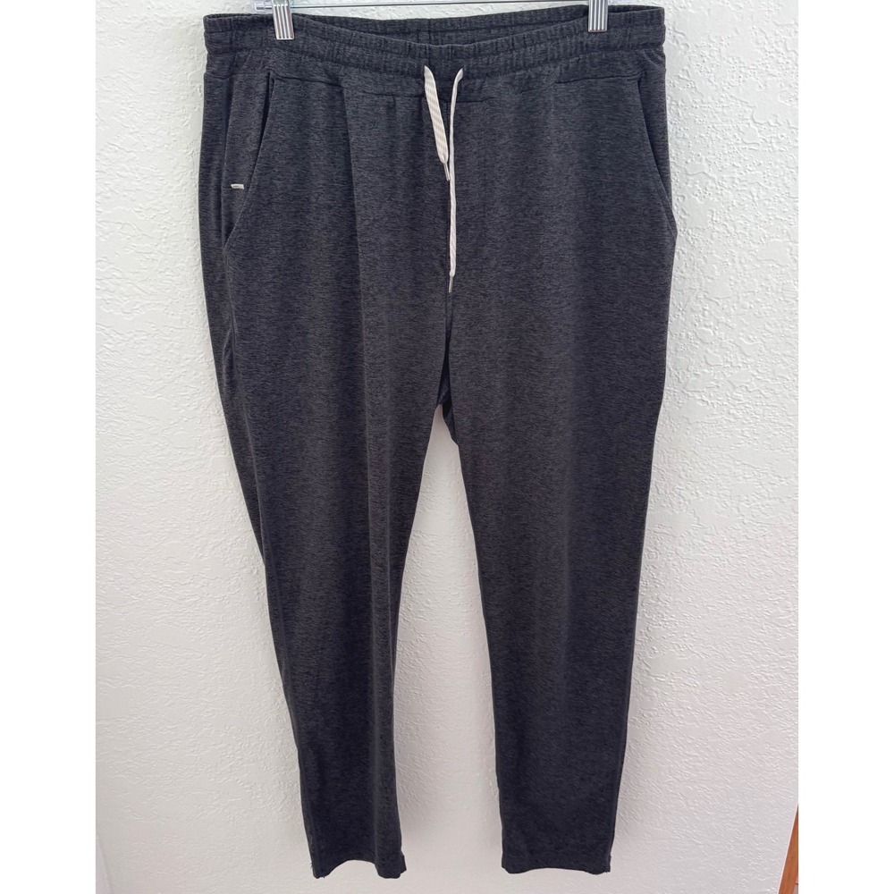 Vuori Ponto Performance Pant DreamKnit Joggers Large Charcoal Heather Athleisure - Picture 4 of 13